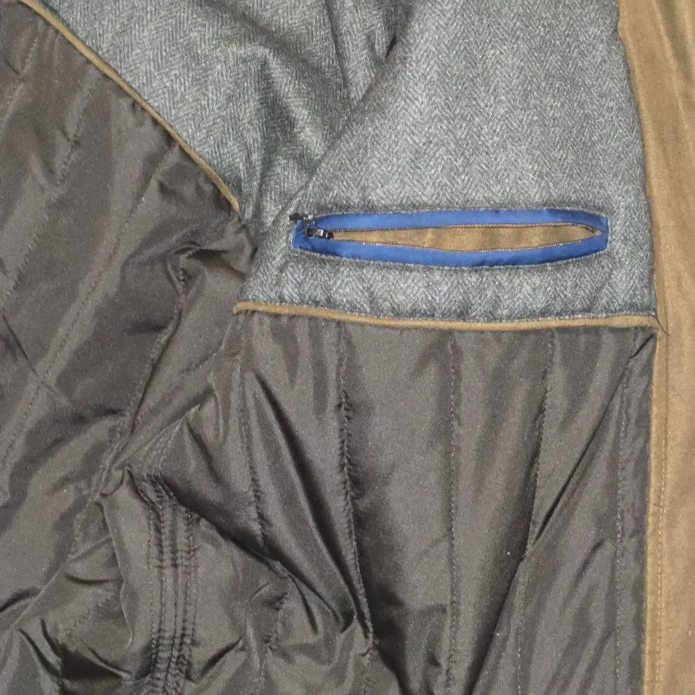 EUC VTG Weatherproof Men's Brown Jacket | Size Large | Faux Suede Winter Jacket